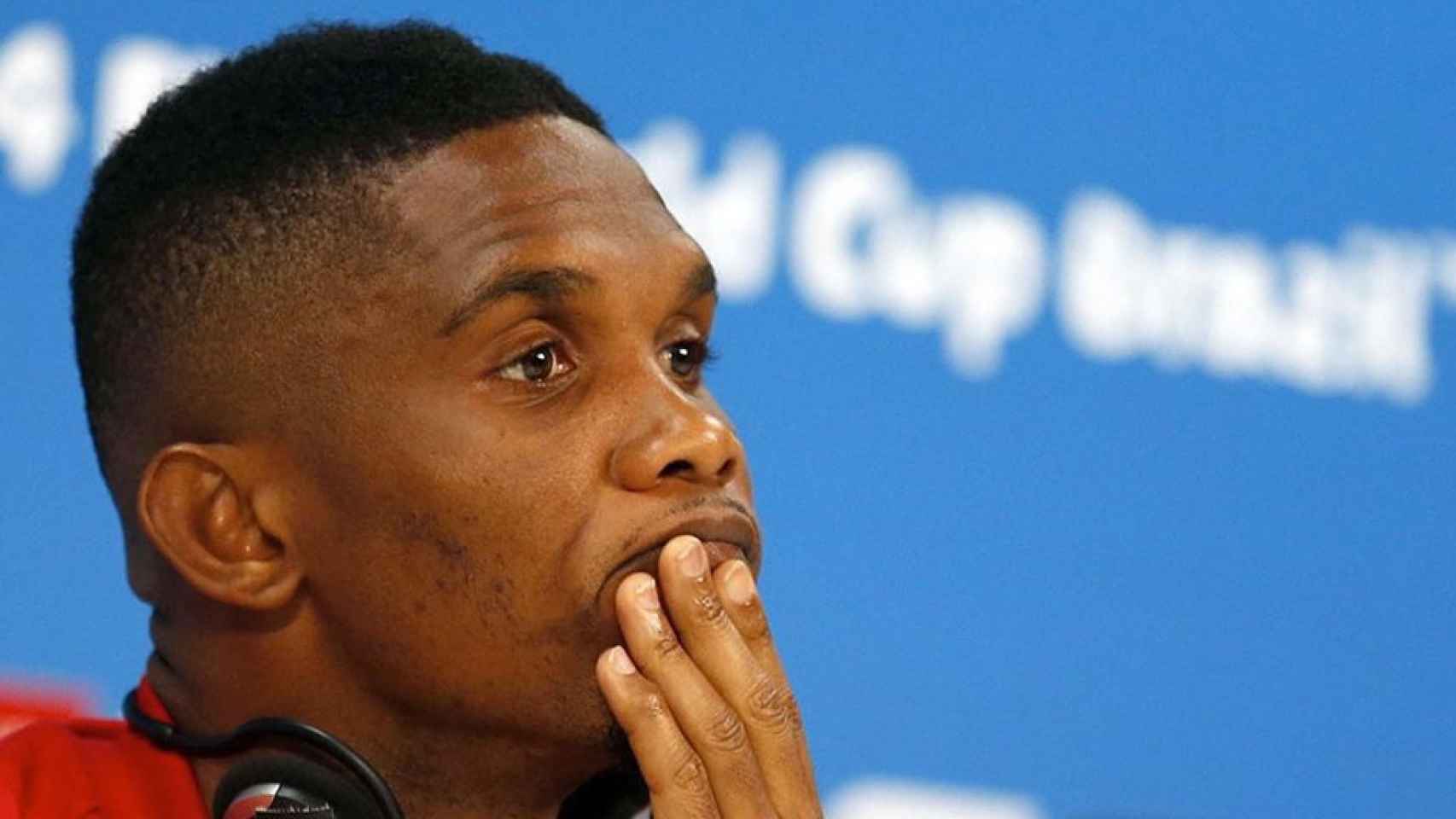 Samuel Eto'o, en una conferencia de prensa / EFE