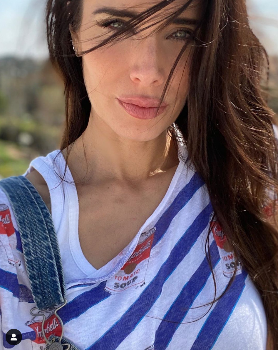 Pilar Rubio  en su casa de cuarentena