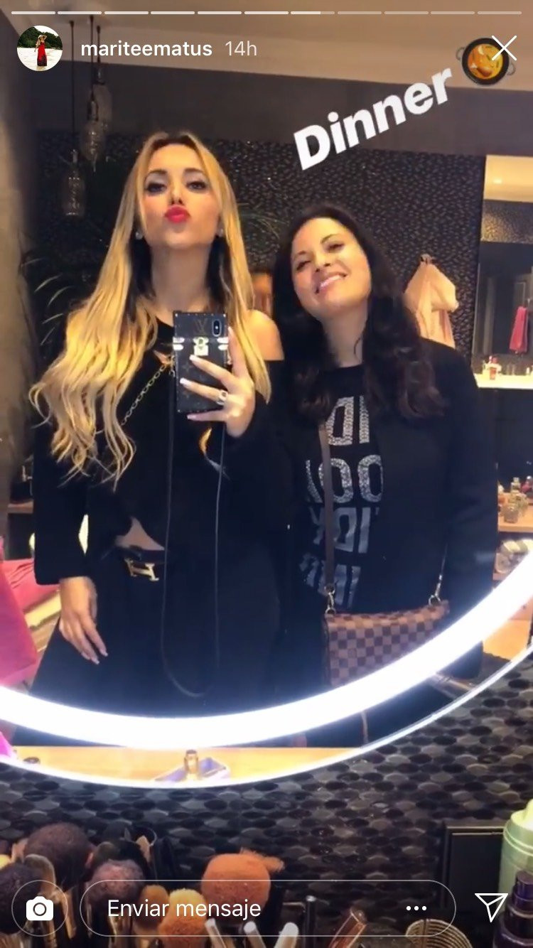 Marité y su amiga en Instagram