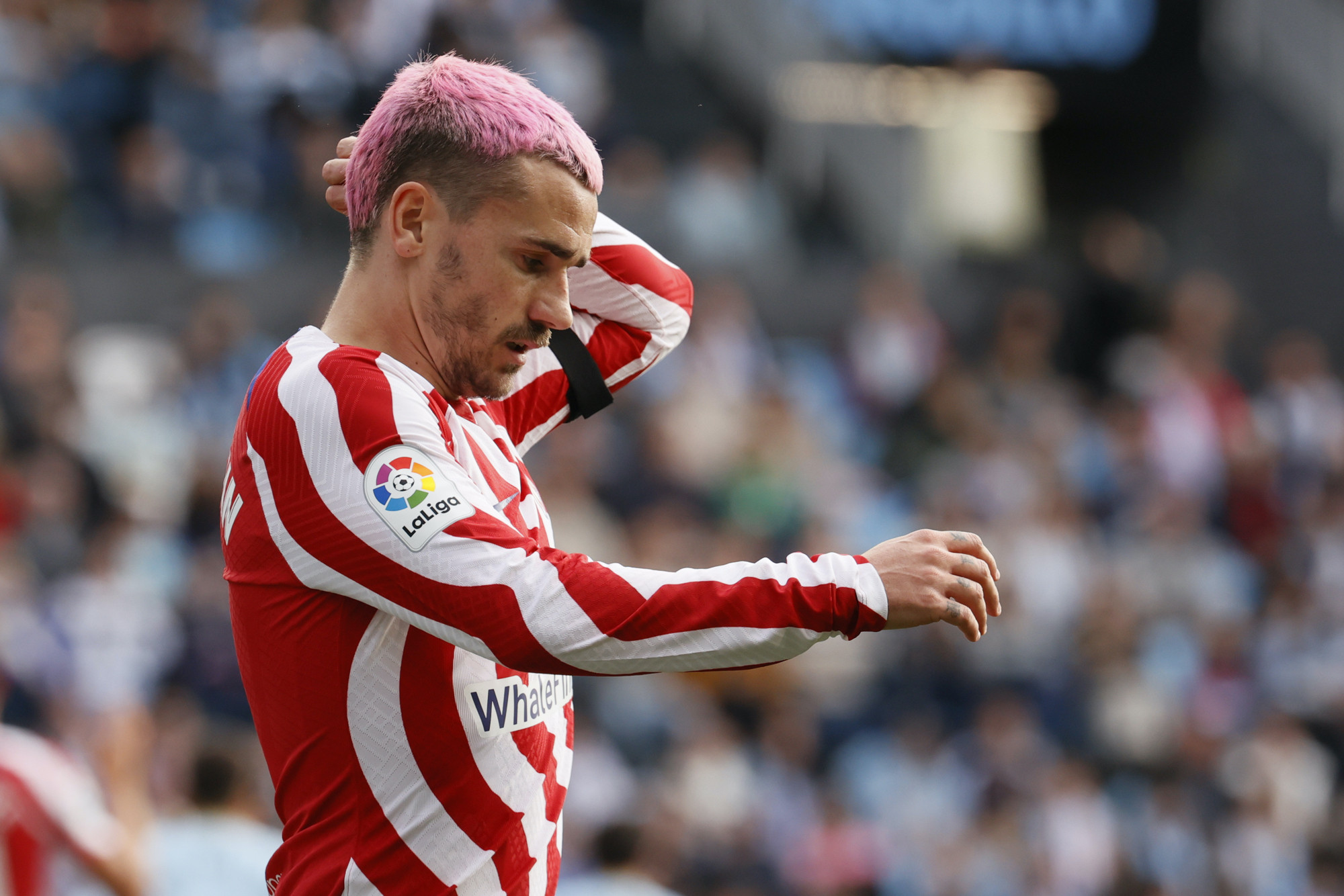 Antoine Griezmann, durante el partido del Atlético contra el Celta / EFE