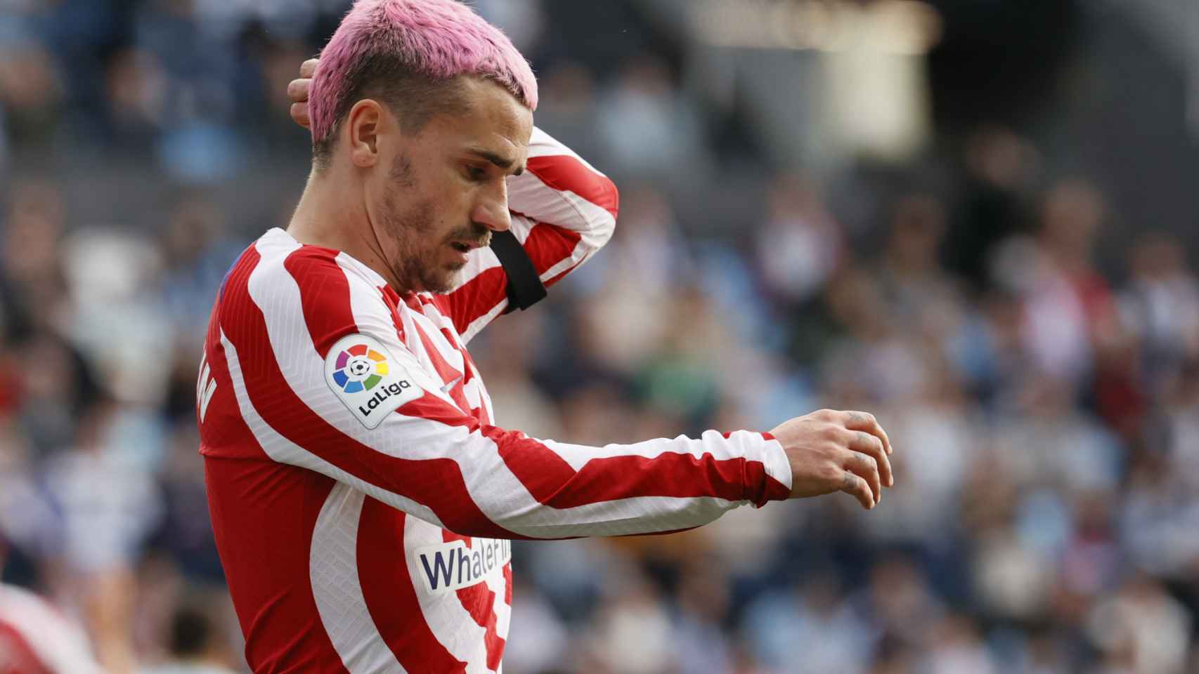 Antoine Griezmann, durante el partido del Atlético contra el Celta / EFE