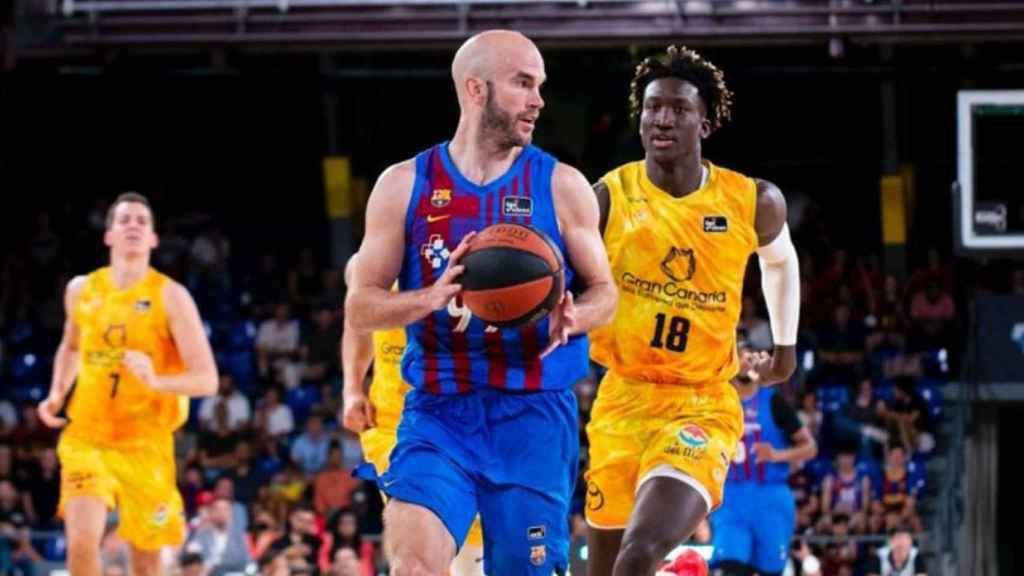 Nick Calathes, protagonista del Barça, en el triunfo contra Gran Canaria / FCB