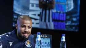 Rafinha, en su presentación como jugador de la Real Sociedad / EFE