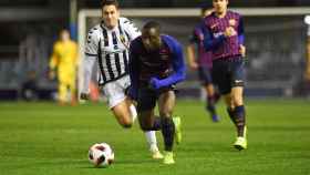 Ballou Tabla, en un partido con el Barça B | FCB