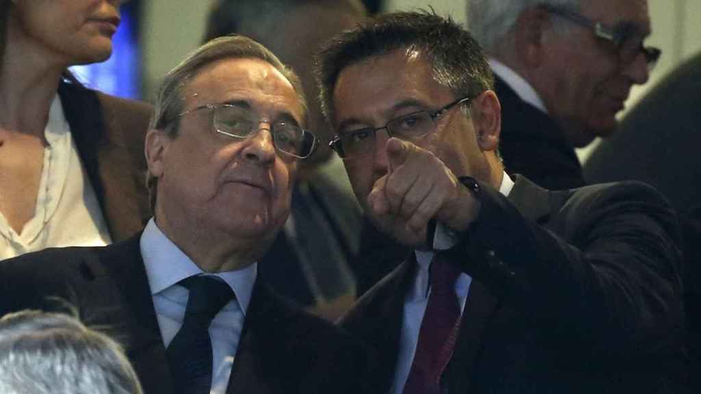 Imagen de archivo de Bartomeu y Florentino Pérez en un clásico / EFE