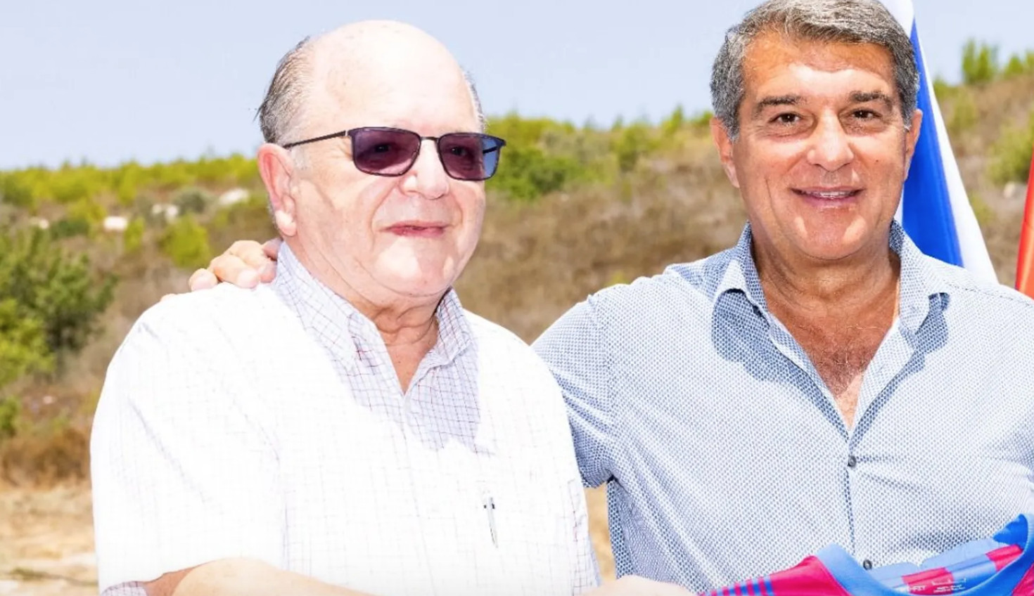 Joan Laporta en el acto de Jerusalén