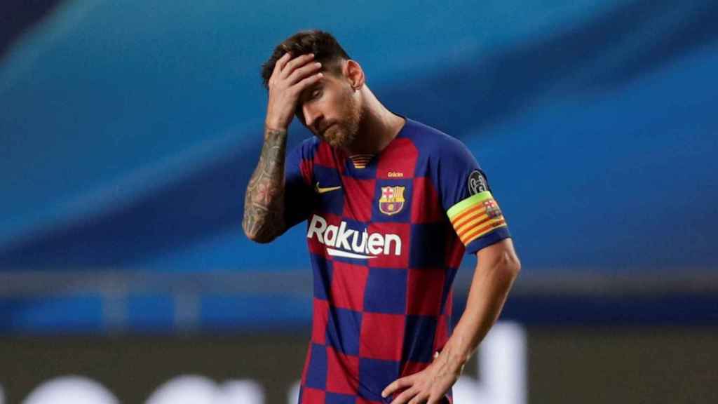 Leo Messi en un partido del Barça / EFE