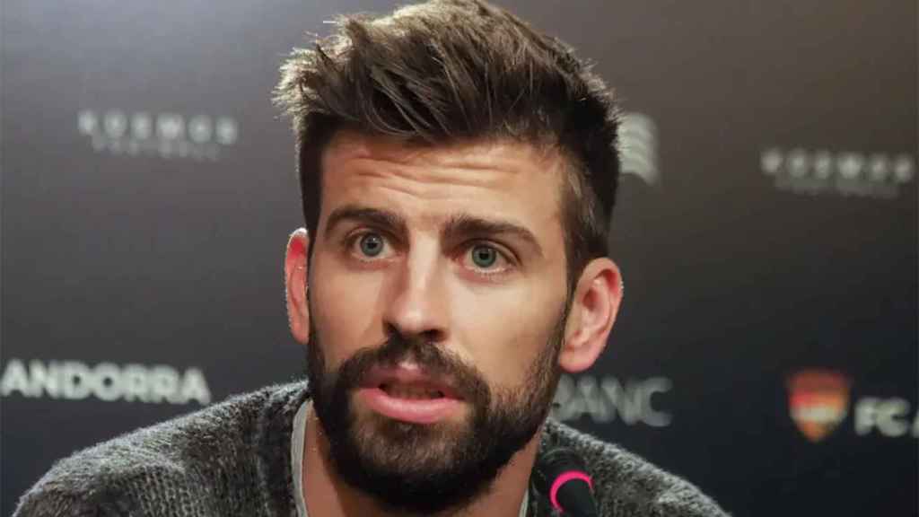 Gerard Piqué, durante una rueda de prensa para hablar de un negocio / REDES