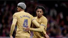 Ronald Araujo y Jules Koundé, durante un partido del Barça esta temporada / REDES