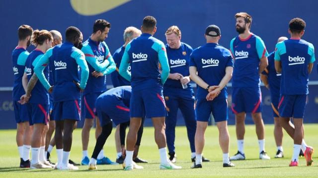 La plantilla del Barça, que en su versión europea incluye canteranos / FCB