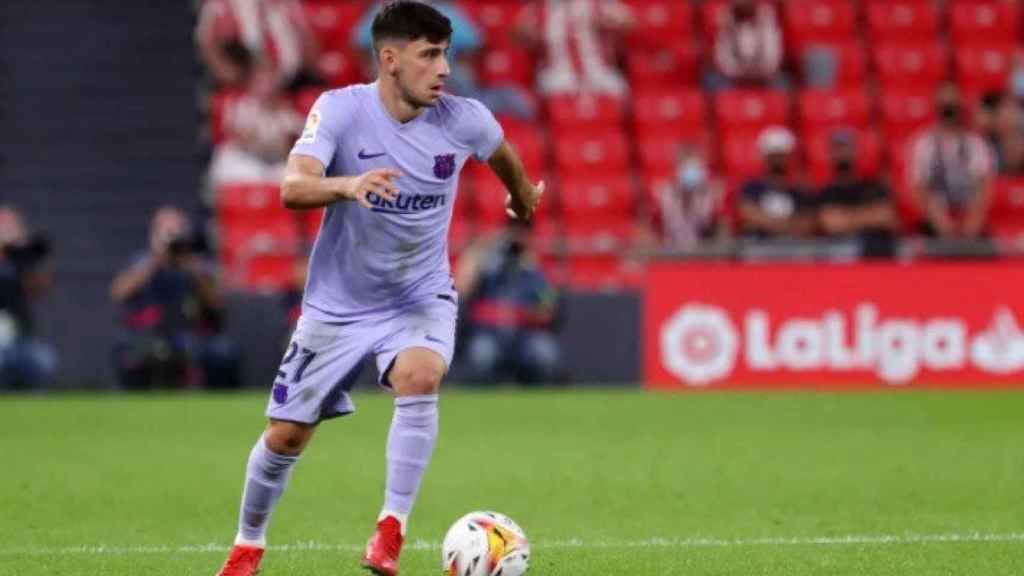 Yusuf Demir en su debut oficial con el Barça ante el Athletic Club / FCB