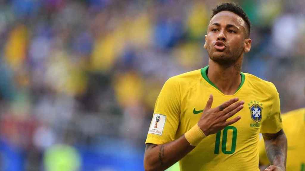 Una foto de Neymar Jr. durante un partido con Brasil / EFE