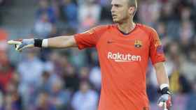 Una foto de Jasper Cillessen durante el Barça - Getafe / FCB