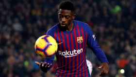 Ousmane Dembelé, en un partido con el FC Barcelona / EFE