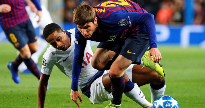 Una foto de Juan Miranda durante el partido frente al Tottenham / EFE