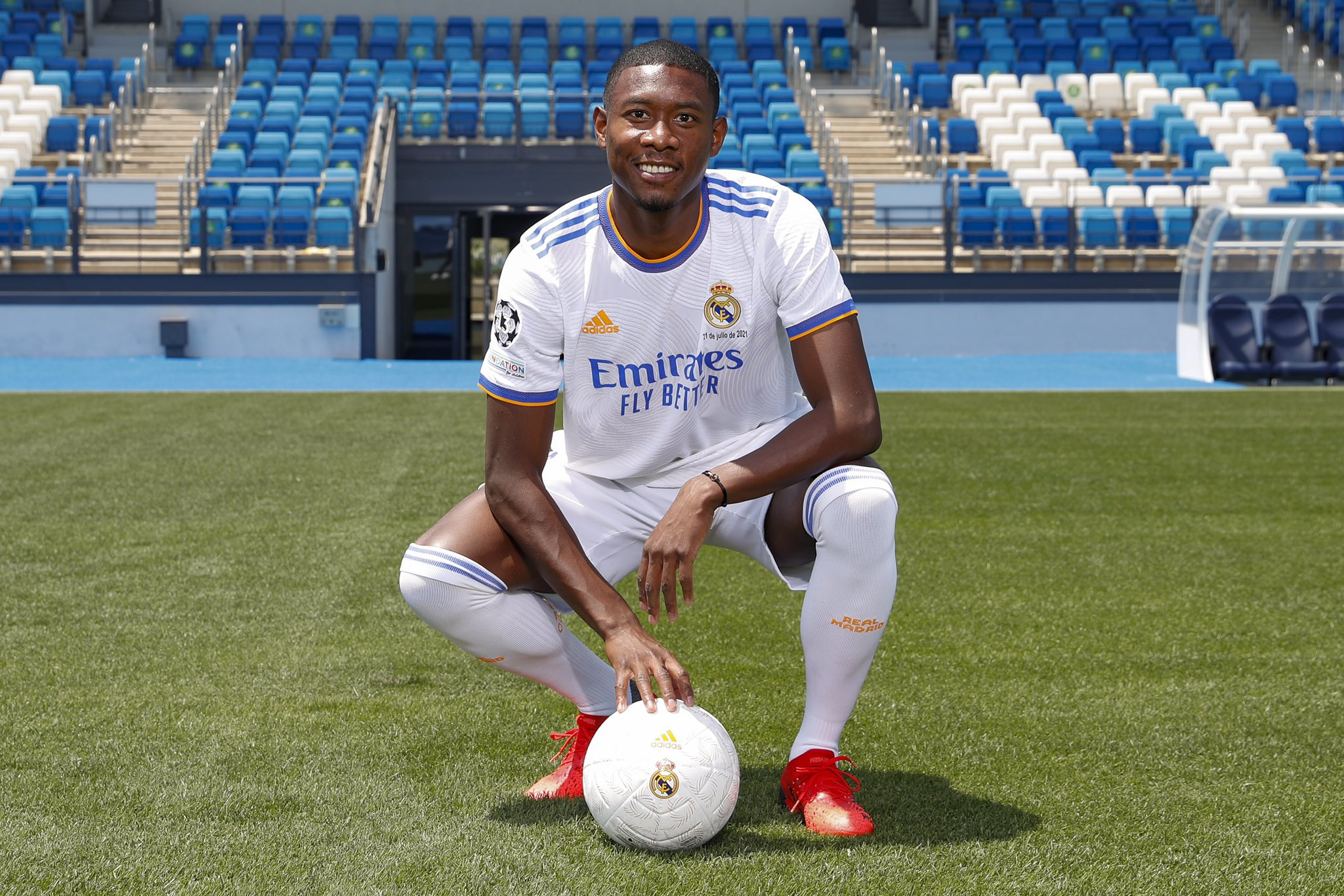 David Alaba en su presentación como nuevo jugador del Real Madrid / RM