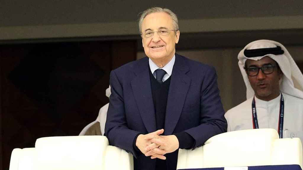 Florentino Pérez, presidente del Real Madrid, en Abu Dabi con motivo del Mundial de Clubes del 2018 / EFE