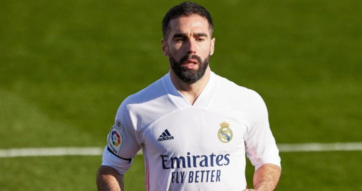 Dani Carvajal, en un partido con el Real Madrid | EFE