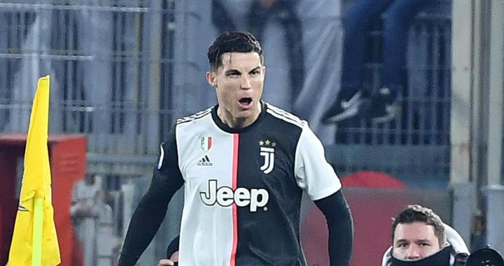 Cristiano Ronaldo celebrando su gol contra la Lazio / EFE