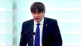 El expresidente de la Generalitat huido de la justicia, Carles Puigdemont, en la Eurocámara / EUROPA PRESS