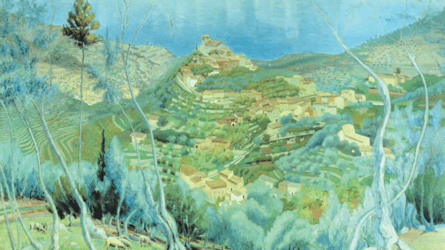 Obra de Sebastià Junyer-Vidal, 'Vista del poble de Deià' / ESBALUARTMUSEU