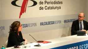 Ada Colau, en la sesión 'Alcaldesa Responde' celebrada en el Colegio de Periodistas / CPC