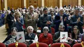 Acto organizado por el Col.lectiu Wilson y Drets en el Colegio de Abogados para pedir la liberación de los presos del independentismo / EFE