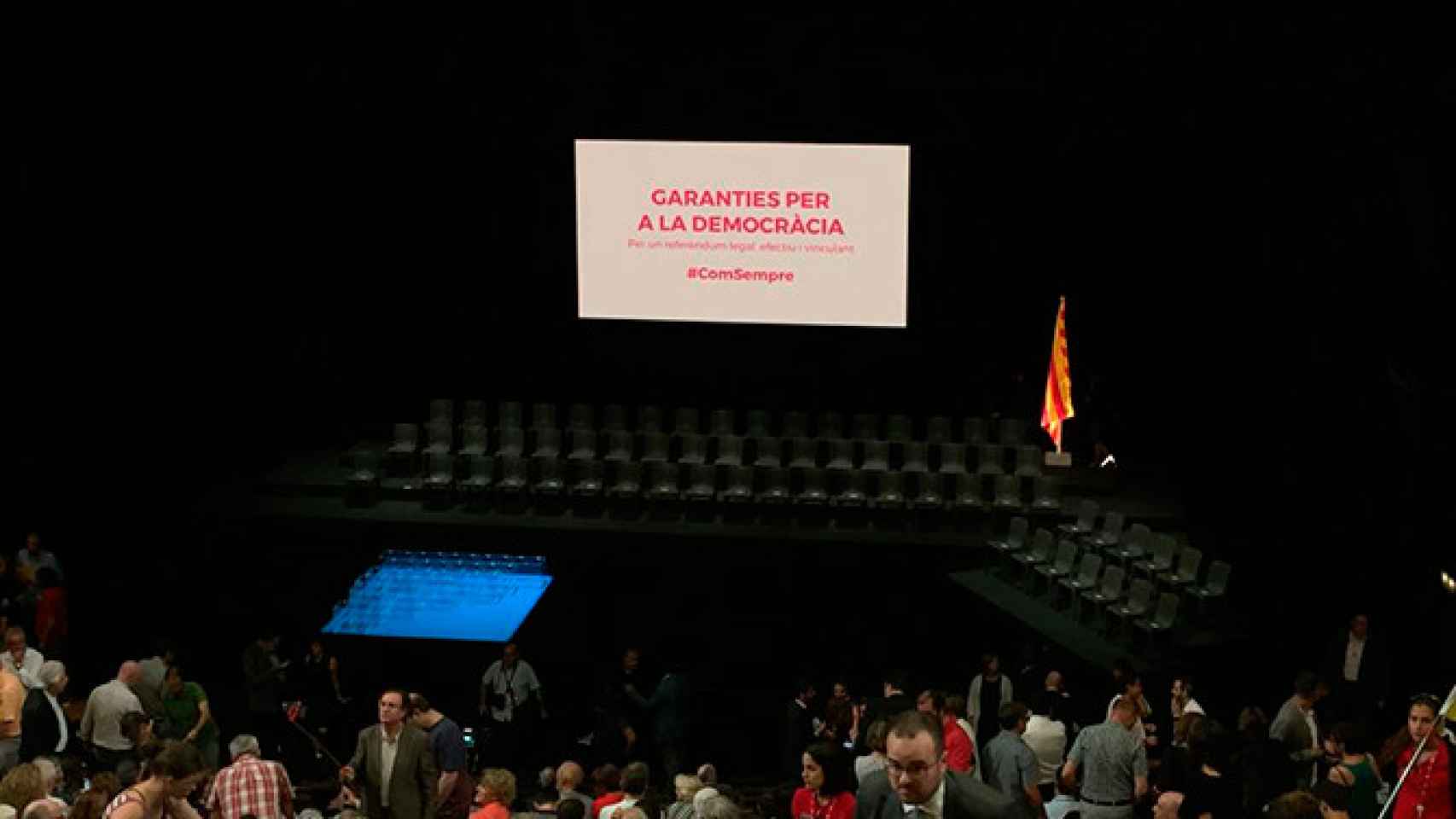 Imagen del interior del TNC, el día del acto de presentación de la ley del referéndum / CG