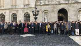 Minuto de silencio en memoria del periodista del Ayuntamiento de Barcelona David Caminada, víctima de un apuñalamiento / EUROPA PRESS