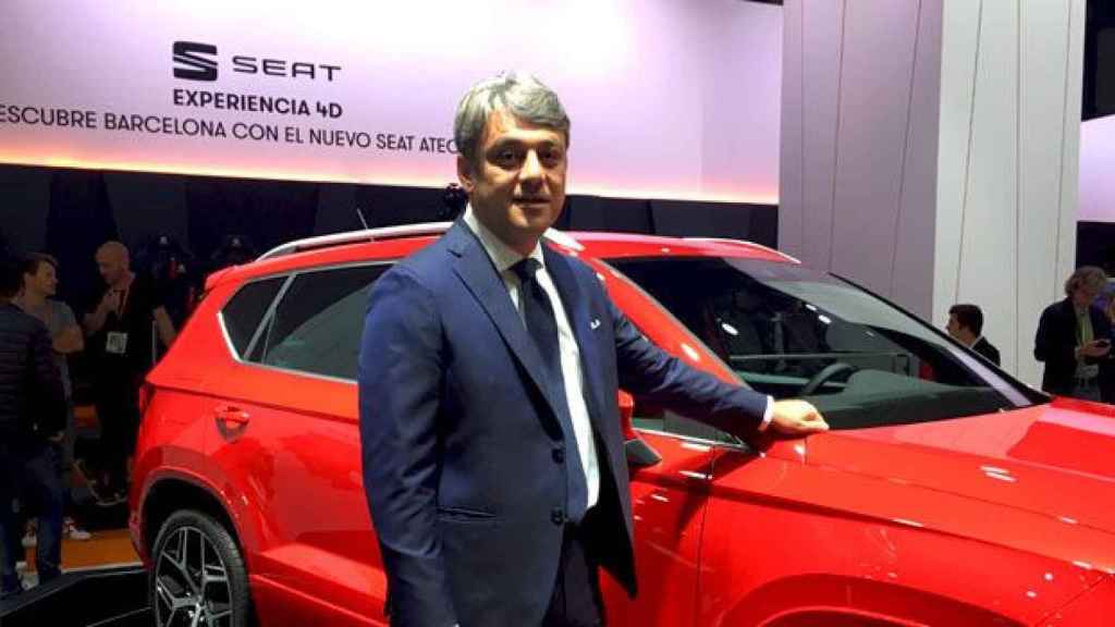 Luca De Meo, presidente de Seat, en una imagen de archivo en el pasado salón del automóvil de Barcelona / CG