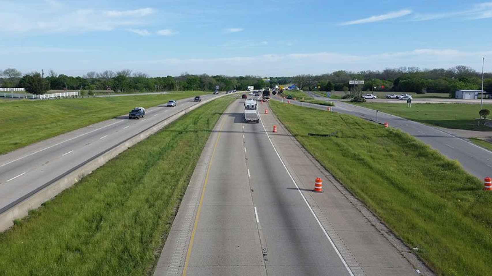 Tramo de la Interstate Highway 35 East en Waxahachie, Texas.