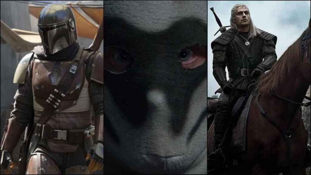 'El Mandaloriano', 'Watchmen y 'The Witcher', tres de las series que verán la luz en 2019 / DISNEY - HBO - NETFLIX