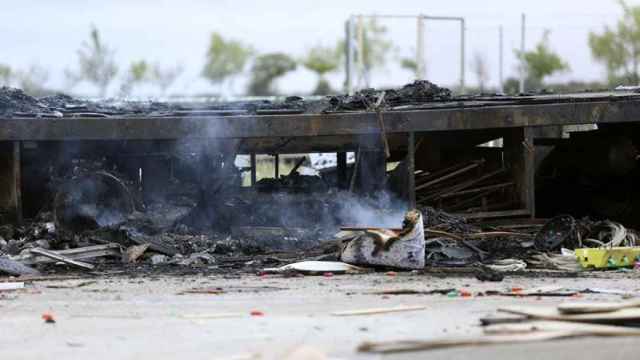 Un feriante muere al explotar la caravan donde dormía