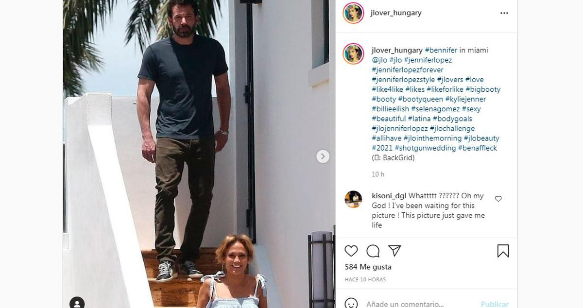 JLo y Ben Affleck abandonan juntos la casa de la cantante /REDES