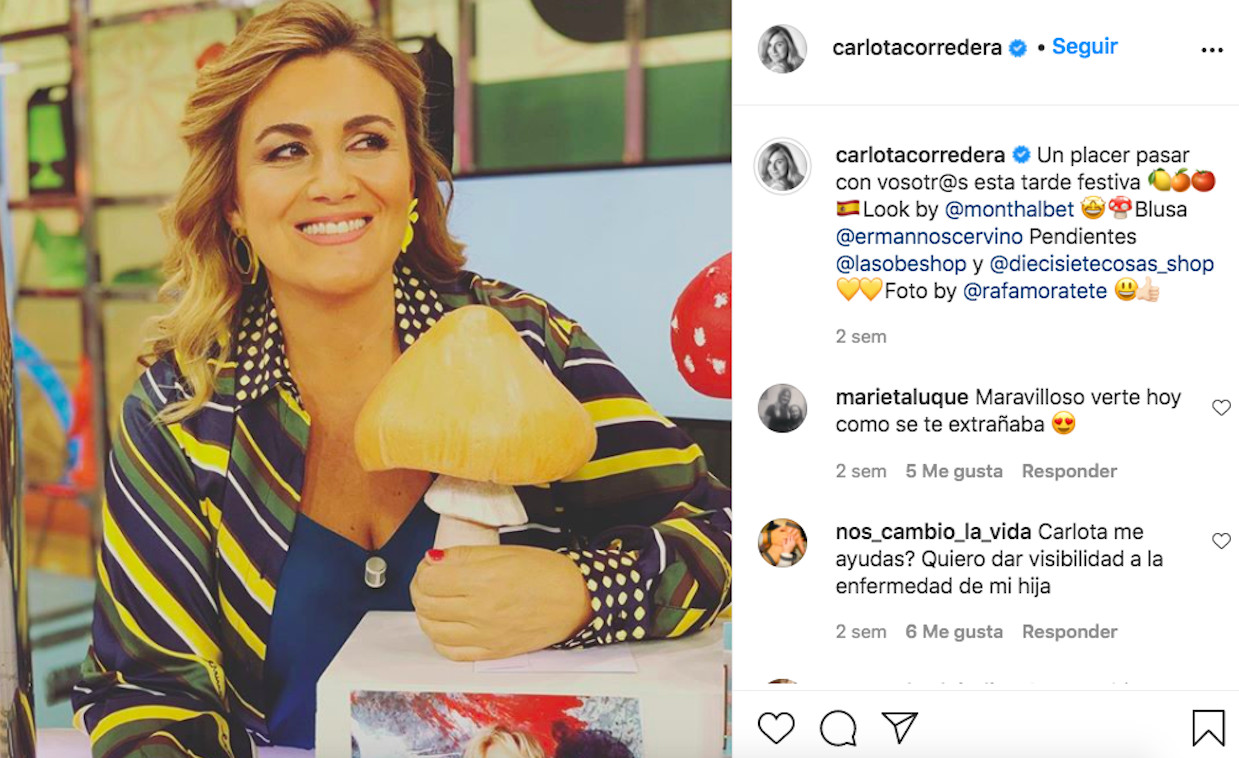 La última vez que Carlota Corredera presentó 'Sálvame' / INSTAGRAM