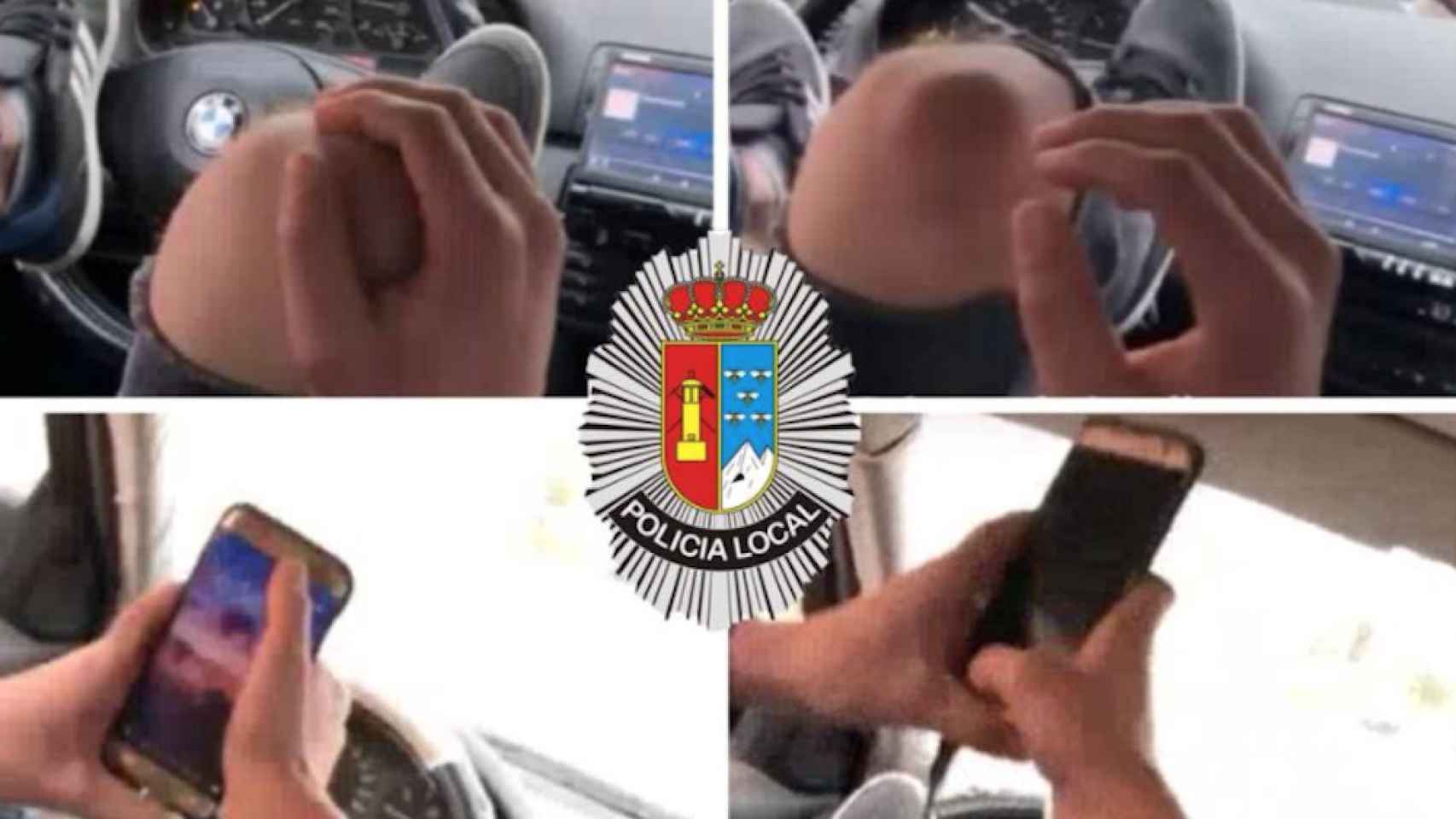 La fotos de la conducción temeraria subidas a las redes sociales