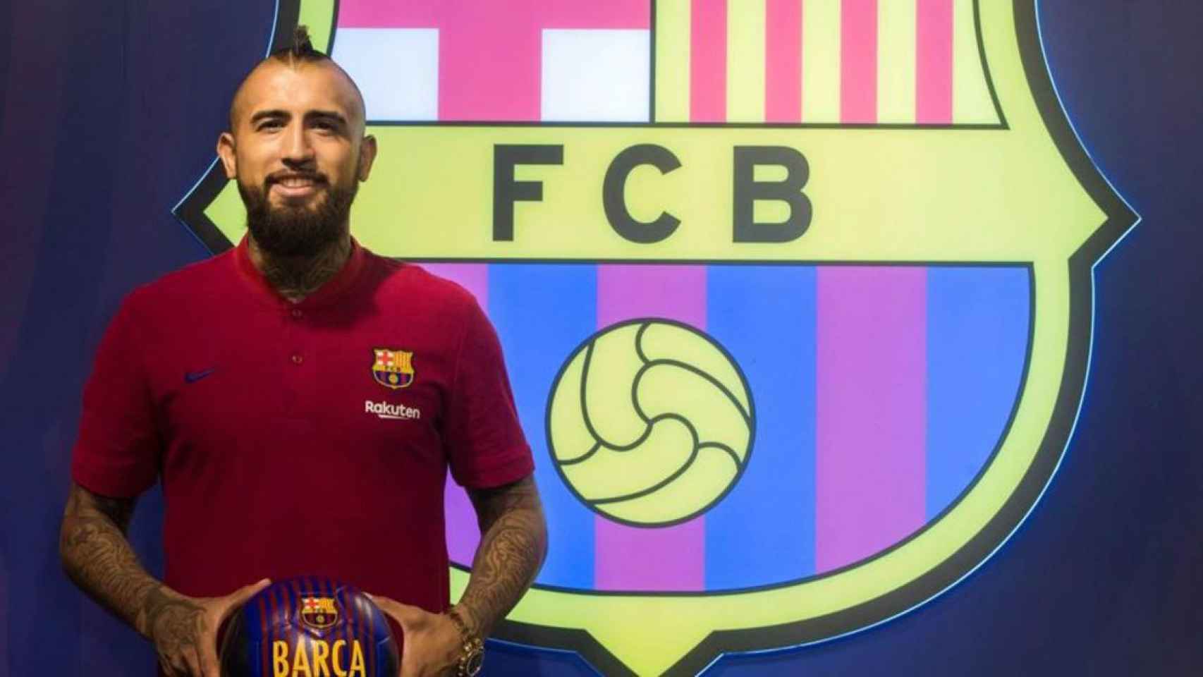 Arturo Vidal presentación barça