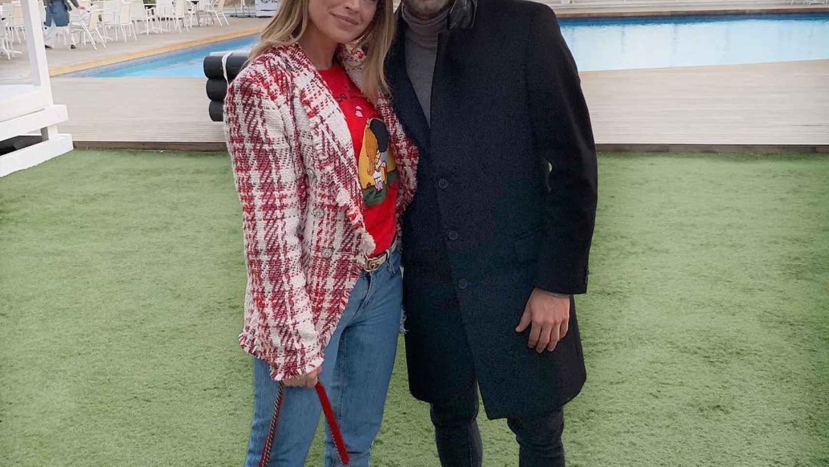 Jordi Alba posa con Romarey Ventura en un restaurante de Castelldefels / INSTAGRAM