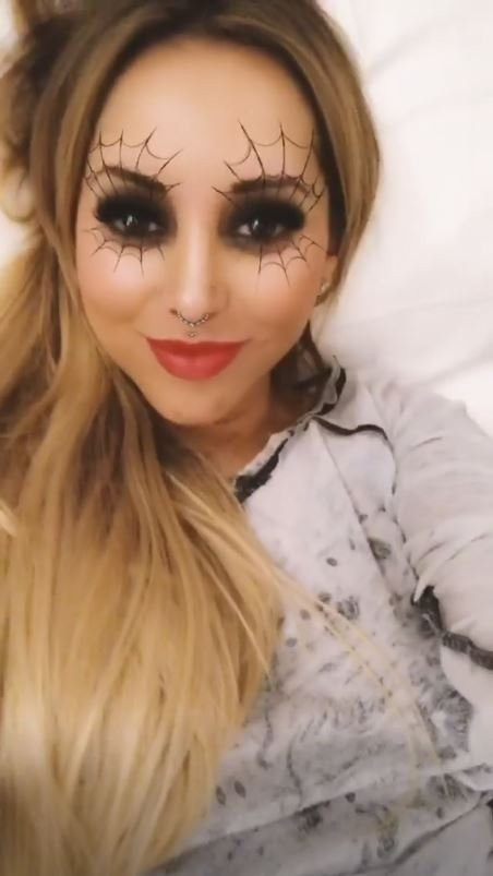 Marité Matus con otro filtro de Instagram de Halloween / Instagram