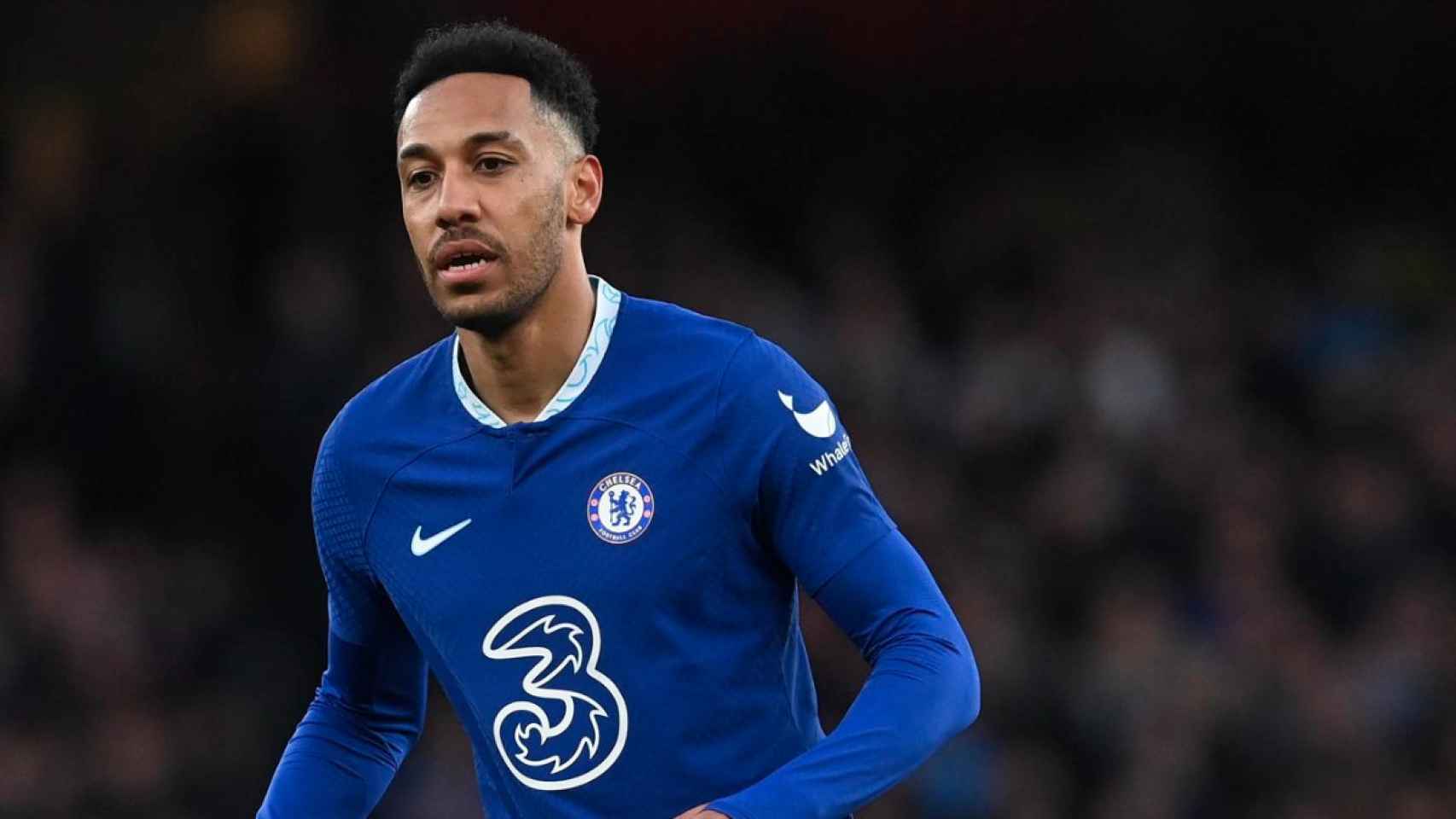 Aubameyang, durante el derbi londinense entre Chelsea y Arsenal EFE