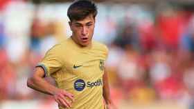 Pablo Torre, durante el partido de pretemporada contra el Olot / FCB