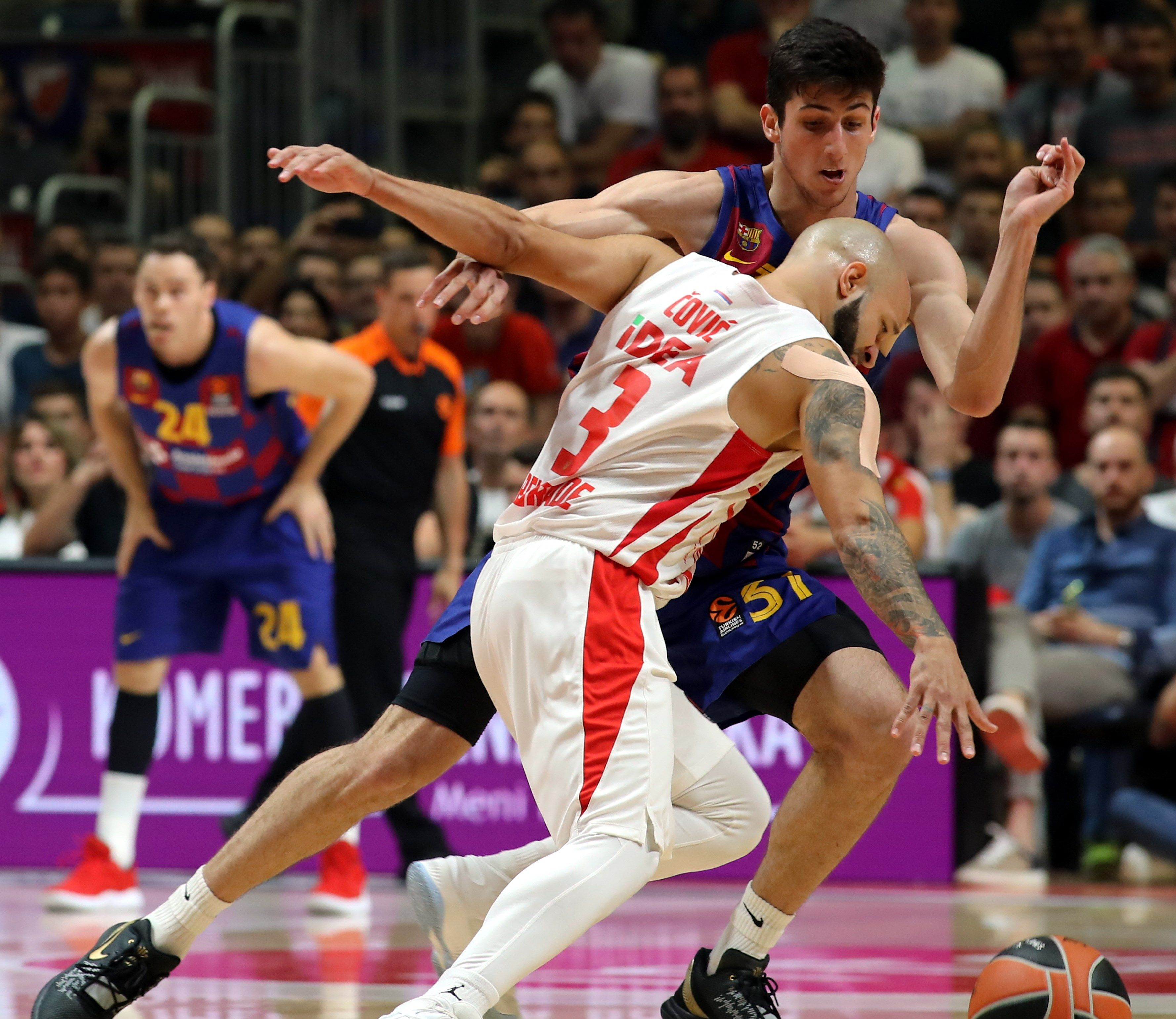 Bolmaro en el choque contra el Estrella Roja, donde volvió a brillar Mirotic / EFE