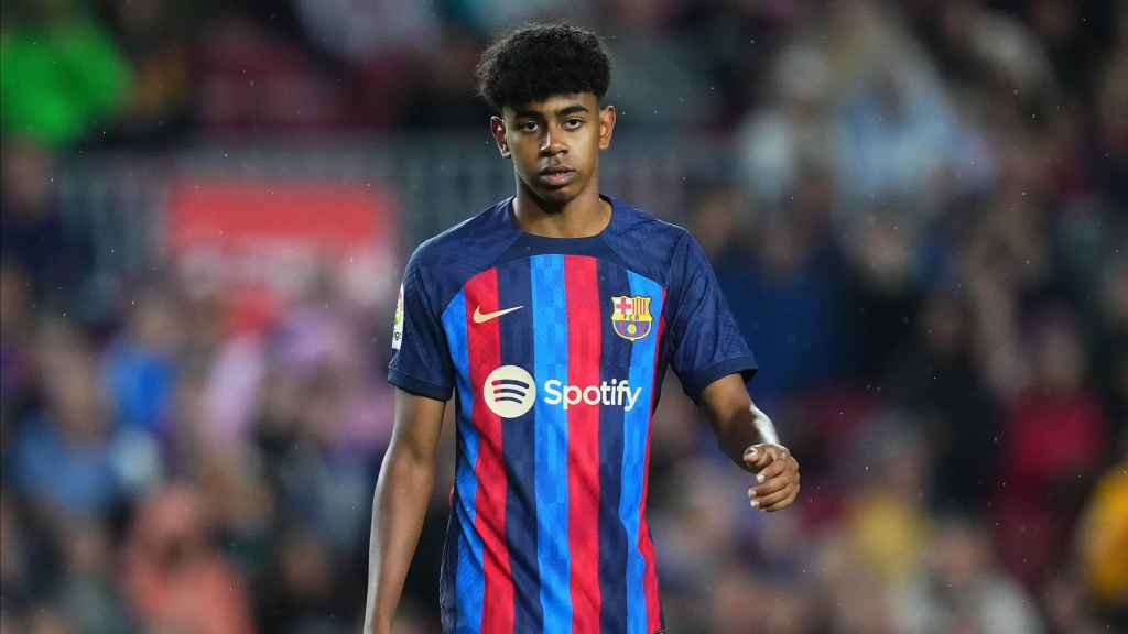 Lamine Yamal, durante el Barça Betis en el Camp Nou / REDES