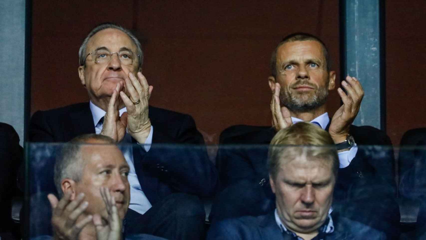 Florentino y Ceferin en una imagen de archivo / Redes