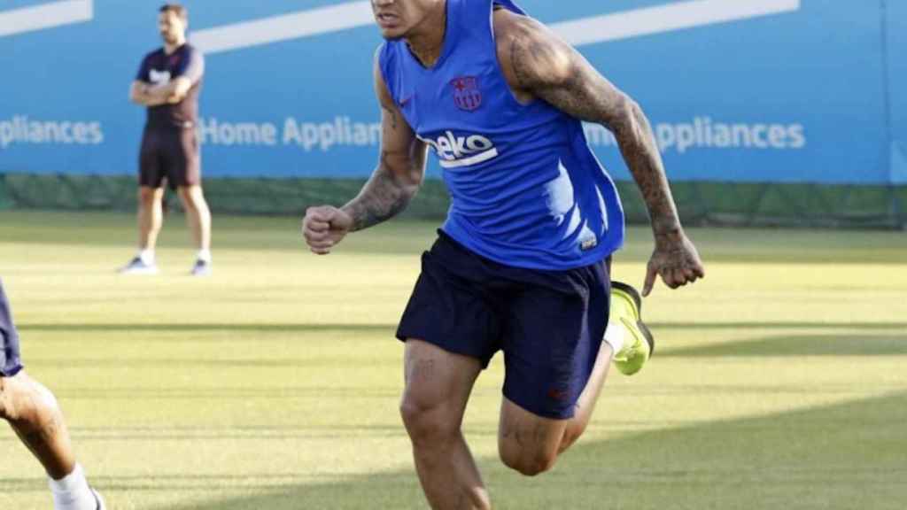 Una foto de Philippe Coutinho durante un entrenamiento del Barça / FCB