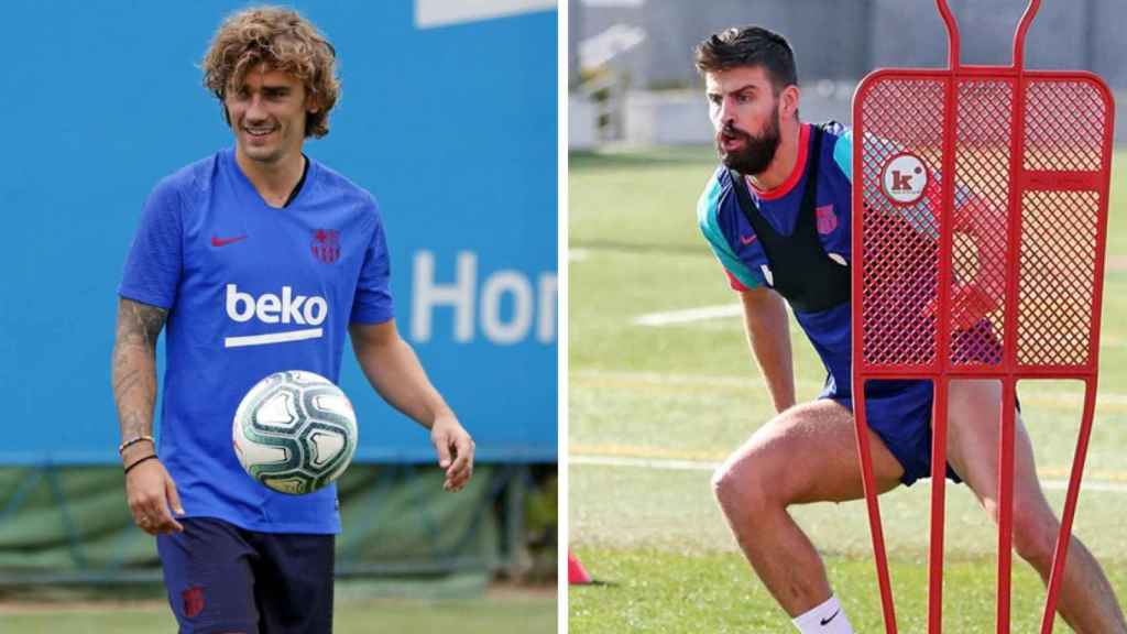 Griezmann y Piqué en un fotomontaje / Culemanía