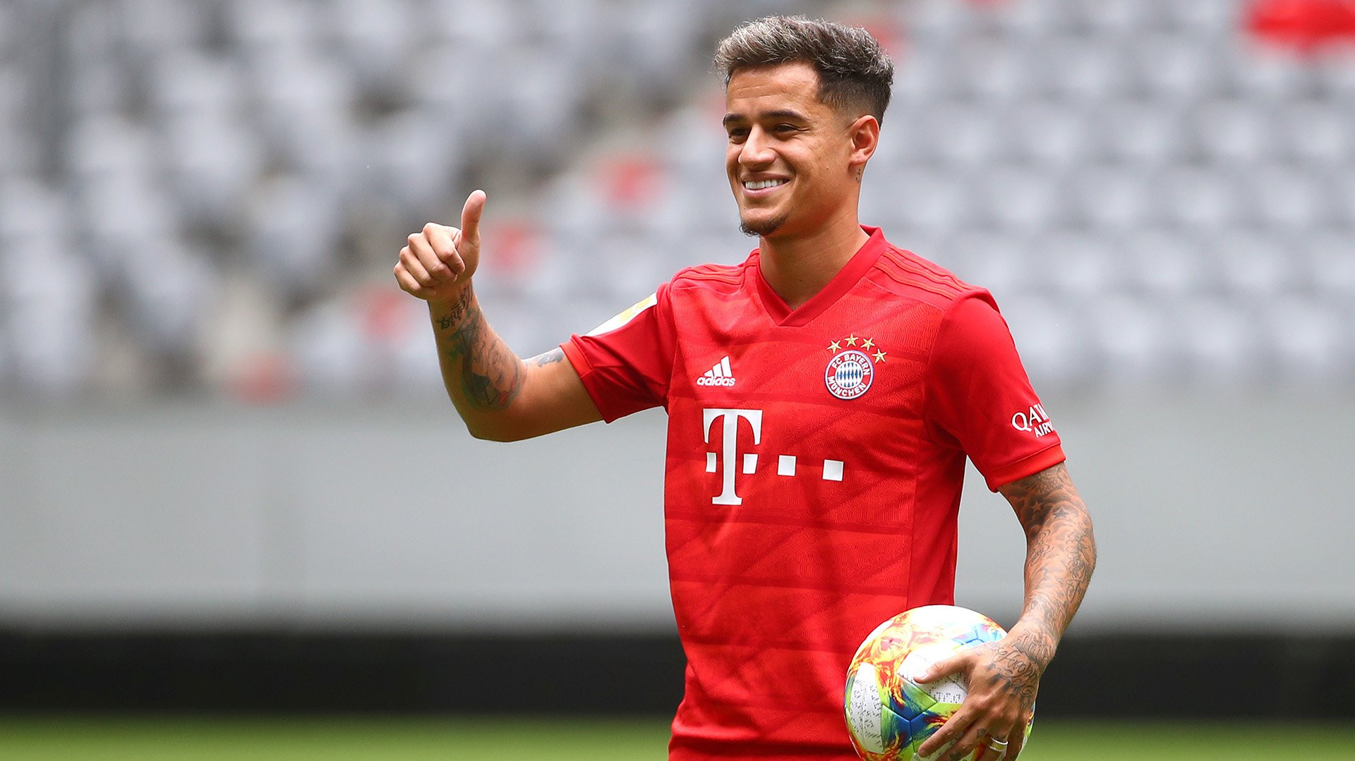 Philippe Coutinho el día de su presentación con el Bayern de Múnich / EFE