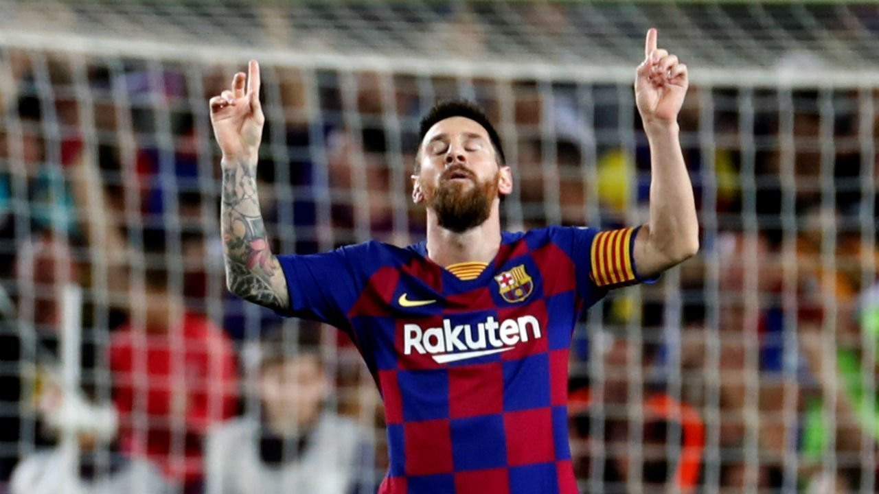 Leo Messi celebra un gol con el Barça / EFE