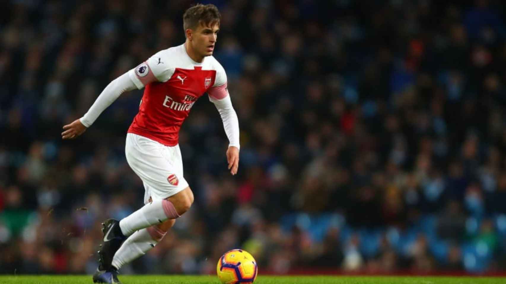 Denis Suárez en un partido con el Arsenal / EFE