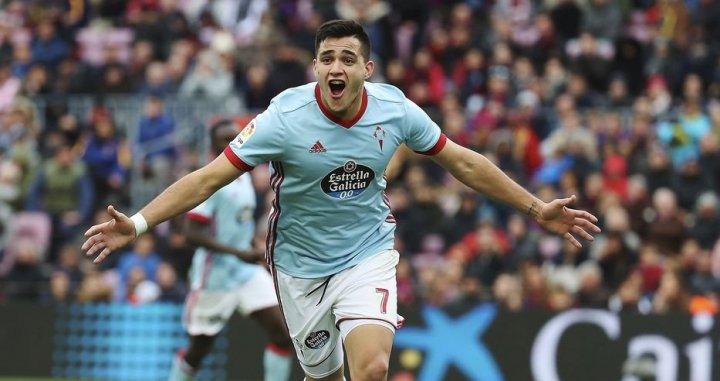 Maxi Gómez celebrando un gol con el Celta de Vigo / EFE